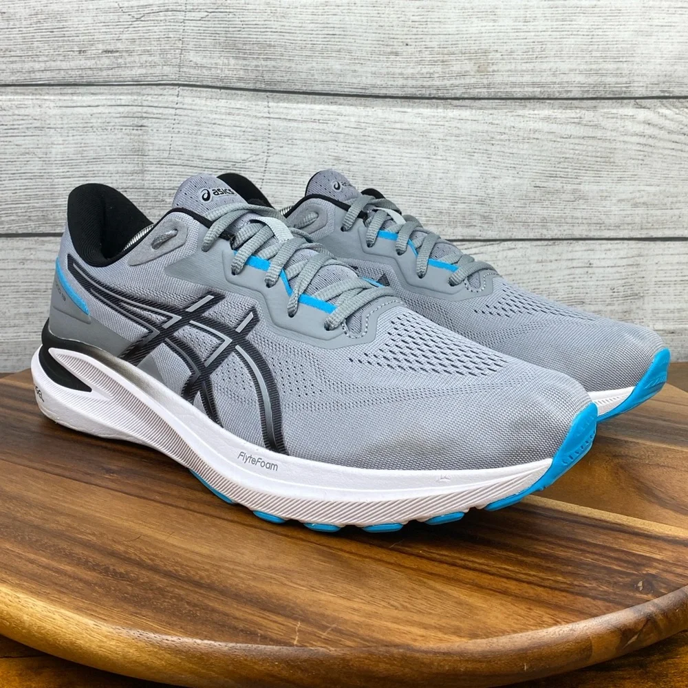 Asics GT 1000 13 Sheet Rock Grey Blue Running Shoe 1011B858 Men’s Size 12.5